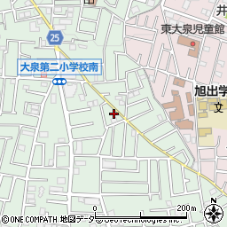 東京都練馬区南大泉1丁目29周辺の地図