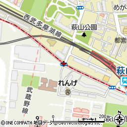 萩山駅西周辺の地図