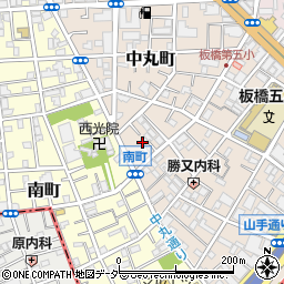 東京都板橋区中丸町36周辺の地図