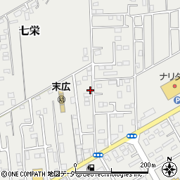 千葉県富里市七栄889-2周辺の地図