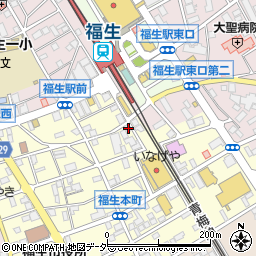 東京都福生市本町135周辺の地図