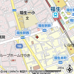 東京都福生市本町116-4周辺の地図