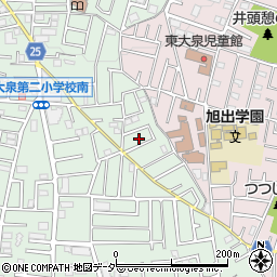東京都練馬区南大泉1丁目36周辺の地図