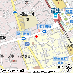 東京都福生市本町116周辺の地図