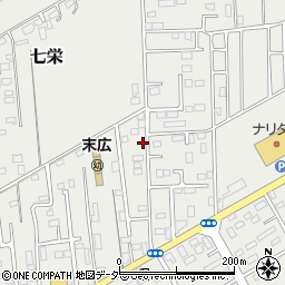 千葉県富里市七栄889-4周辺の地図