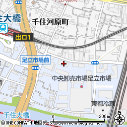東京都足立区千住橋戸町90周辺の地図