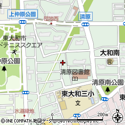 東京都東大和市清原4丁目4-25周辺の地図