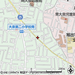 東京都練馬区南大泉1丁目37周辺の地図