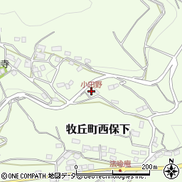 小田野周辺の地図