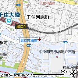 東京都足立区千住橋戸町49周辺の地図