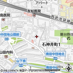 東京都練馬区石神井町1丁目18周辺の地図