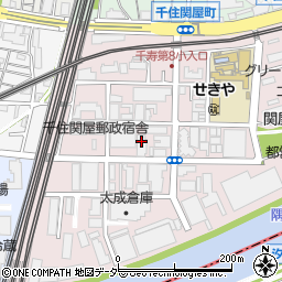 東京都足立区千住関屋町7周辺の地図