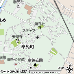 千葉県市川市奉免町周辺の地図