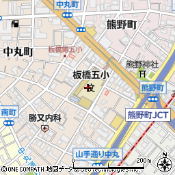東京都板橋区中丸町19周辺の地図