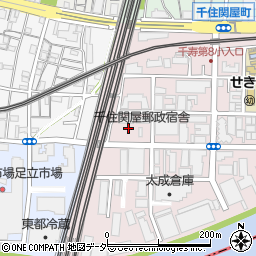 東京都足立区千住関屋町3周辺の地図