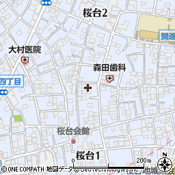 東京都練馬区桜台1丁目周辺の地図