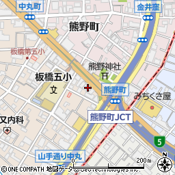 東京都板橋区中丸町16周辺の地図