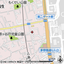 東京都福生市福生2263-5周辺の地図