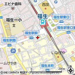 自衛隊東京地方協力本部三多摩地区隊本部福生募集案内所周辺の地図