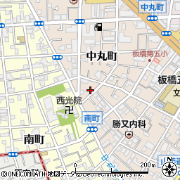 東京都板橋区中丸町37周辺の地図