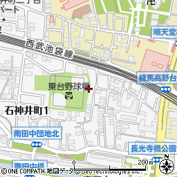 東京都練馬区石神井町1丁目11周辺の地図