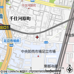 東京都足立区千住河原町32周辺の地図