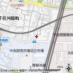 東京都足立区千住河原町44周辺の地図