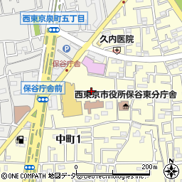 西東京市役所保谷庁舎　道路管理課駐輪駐車対策係周辺の地図