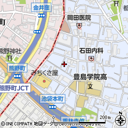 東京都豊島区池袋本町2丁目20-6周辺の地図