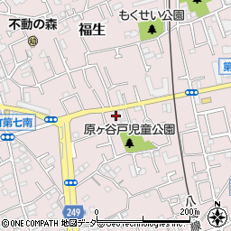 伊奈福生線周辺の地図