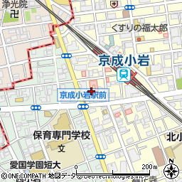 東京都江戸川区北小岩2丁目7周辺の地図