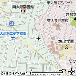 東京都練馬区南大泉1丁目38周辺の地図