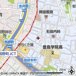 東京都豊島区池袋本町2丁目20-7周辺の地図