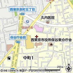 西東京市役所保谷庁舎周辺の地図