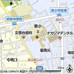 西東京市　東学童クラブ周辺の地図