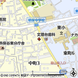 セブンイレブン西東京中町２丁目店周辺の地図