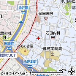 東京都豊島区池袋本町2丁目20-8周辺の地図