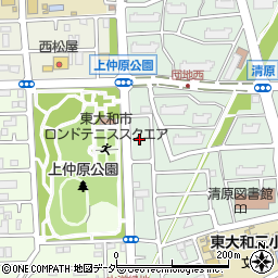 東京都東大和市清原4丁目3周辺の地図
