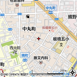 東京都板橋区中丸町34周辺の地図