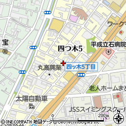 東京都葛飾区四つ木5丁目9-14周辺の地図