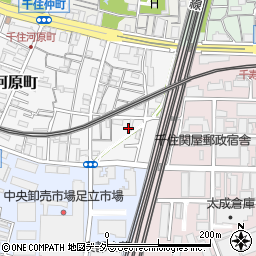 東京都足立区千住河原町46周辺の地図