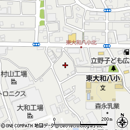 東京都東大和市立野周辺の地図