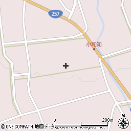 岐阜県中津川市加子母小和知周辺の地図
