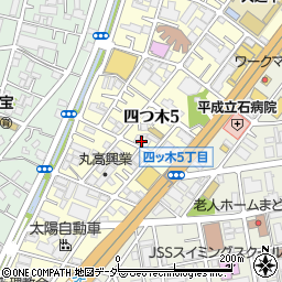 東京都葛飾区四つ木5丁目13-2周辺の地図