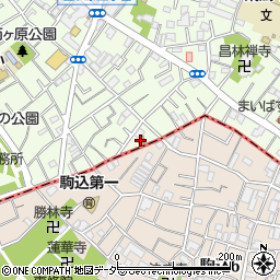 西ヶ原四郵便局周辺の地図