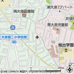 東京都練馬区南大泉1丁目39周辺の地図
