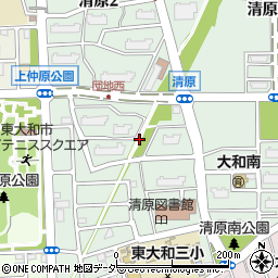 東京都東大和市清原4丁目周辺の地図