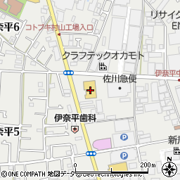 東京都武蔵村山市伊奈平2丁目63-2周辺の地図