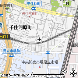 東京都足立区千住河原町31周辺の地図