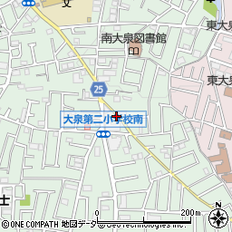 東京都練馬区南大泉1丁目24周辺の地図